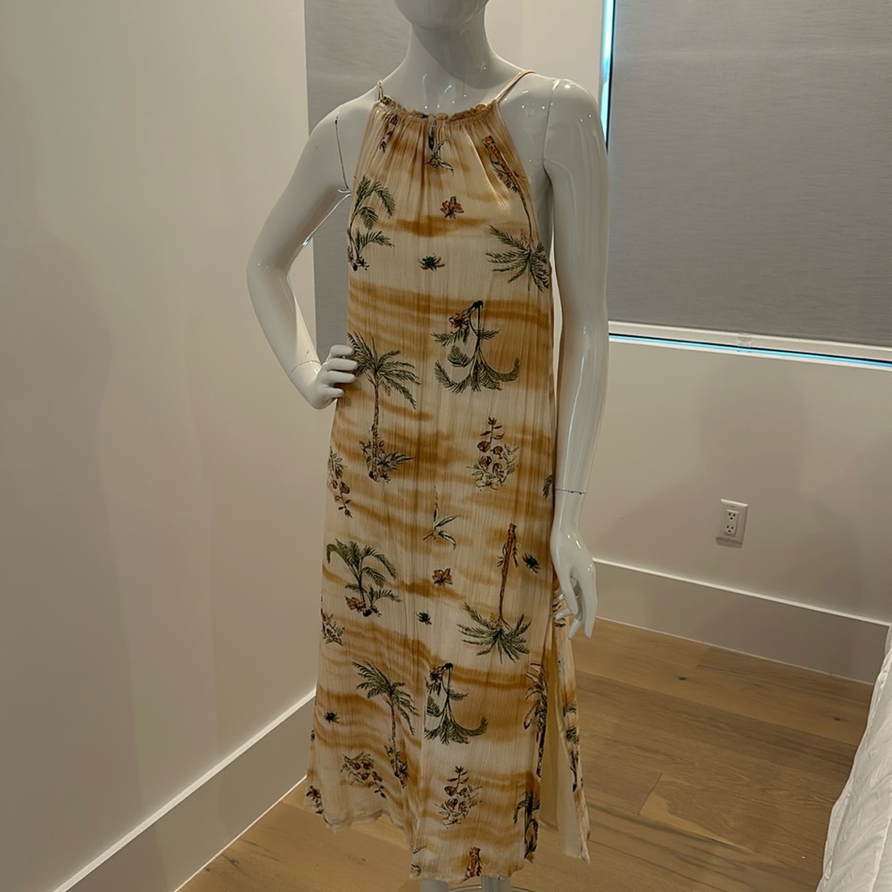 Lined Oneill midi dress with slits on the side